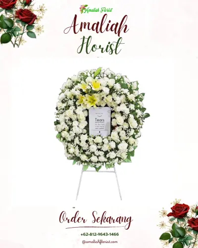 Krans Bunga Duka Cita di Cipete Selatan
